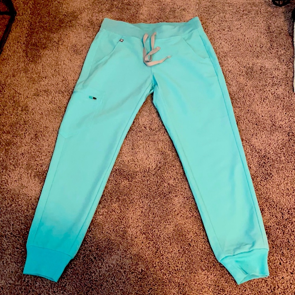 Fig Scrubs Zamora joggers -aqua- XS-petite